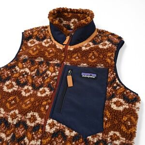 Patagonia Women's Classic Retro-X Fleece Vest Brown Tundra Sisu Size Small